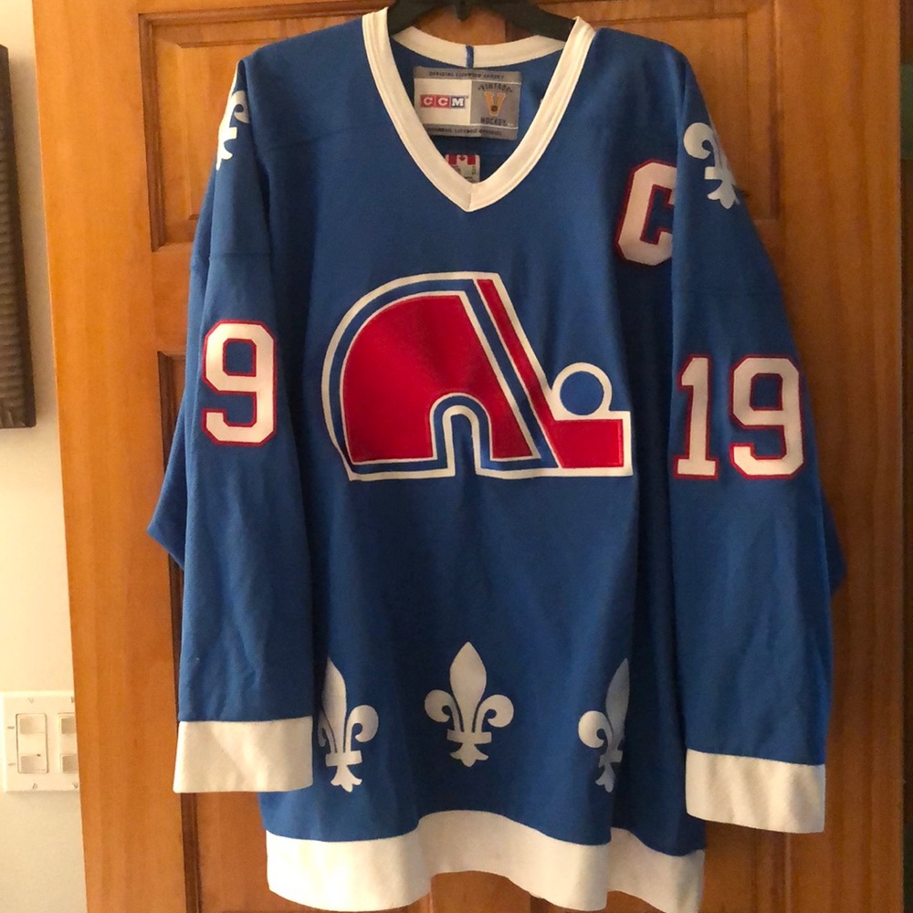 Joe Sakic #19 Quebec Nordiques Jersey